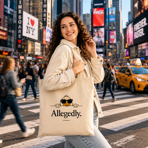 'Properly Sorted... Allegedly' Canvas Tote – Heavy 12oz Cotton Printify